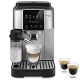 De'Longhi Magnifica Start Milk Argent : machine à espresso automatique avec broyeur intégré et système de lait LatteCrema