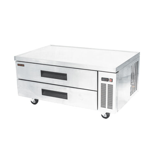 New Air NCB-036-SS Refrigerated Chef Base / 2 Stainless Steel Drawers 