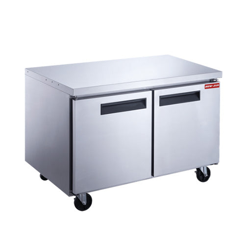 Congélateur sous-comptoir New Air NUF-048-SS 2 portes pleines inox / 12.21 P3