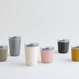 KINTO To Go Tumbler 240 ml: Vacuum-Insulated Stainless Steel Tumbler, Rotating Spill-Resistant Plug