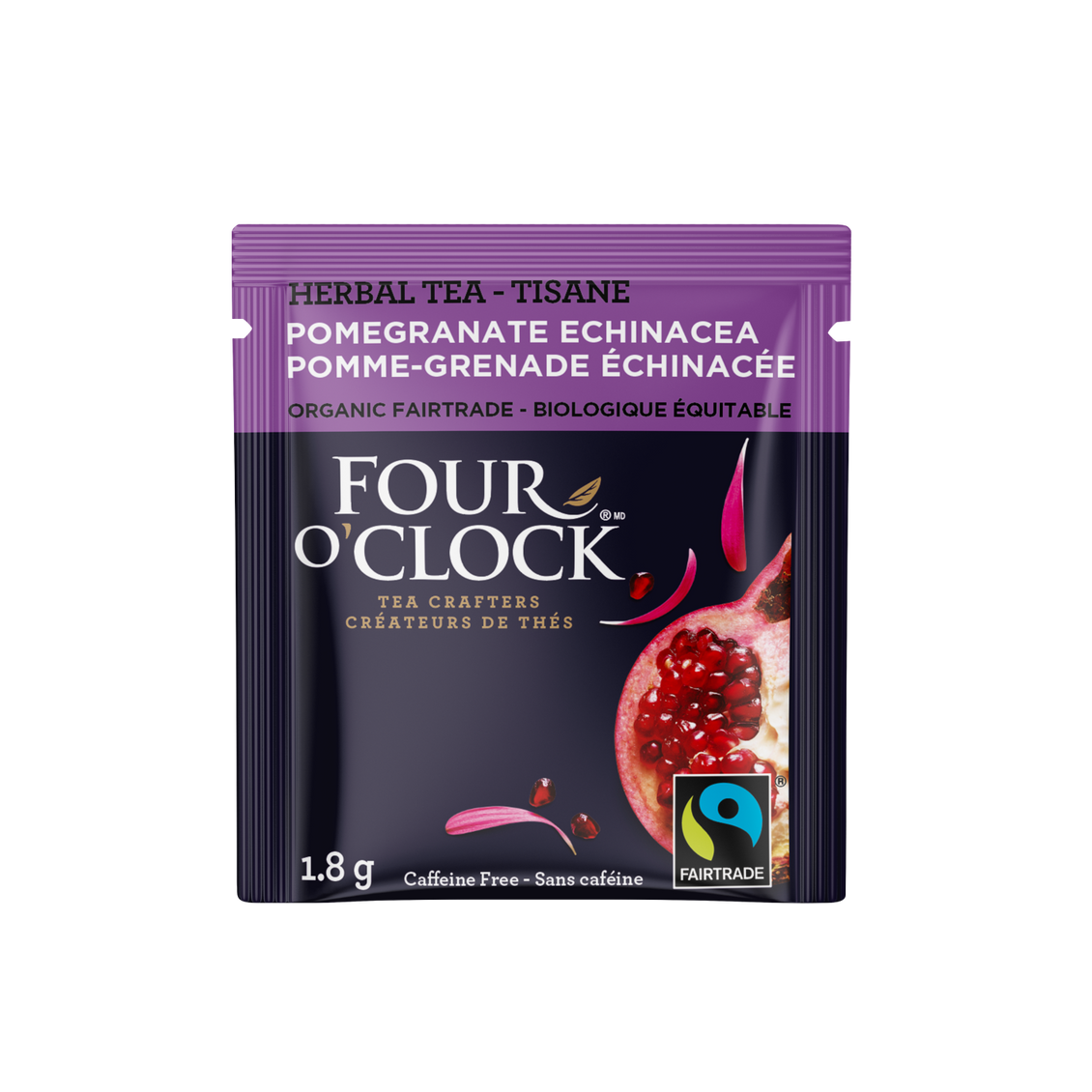 Four O'Clock - Tisane pomme-grenade échinacée biologique & équitable (16 sachets)
