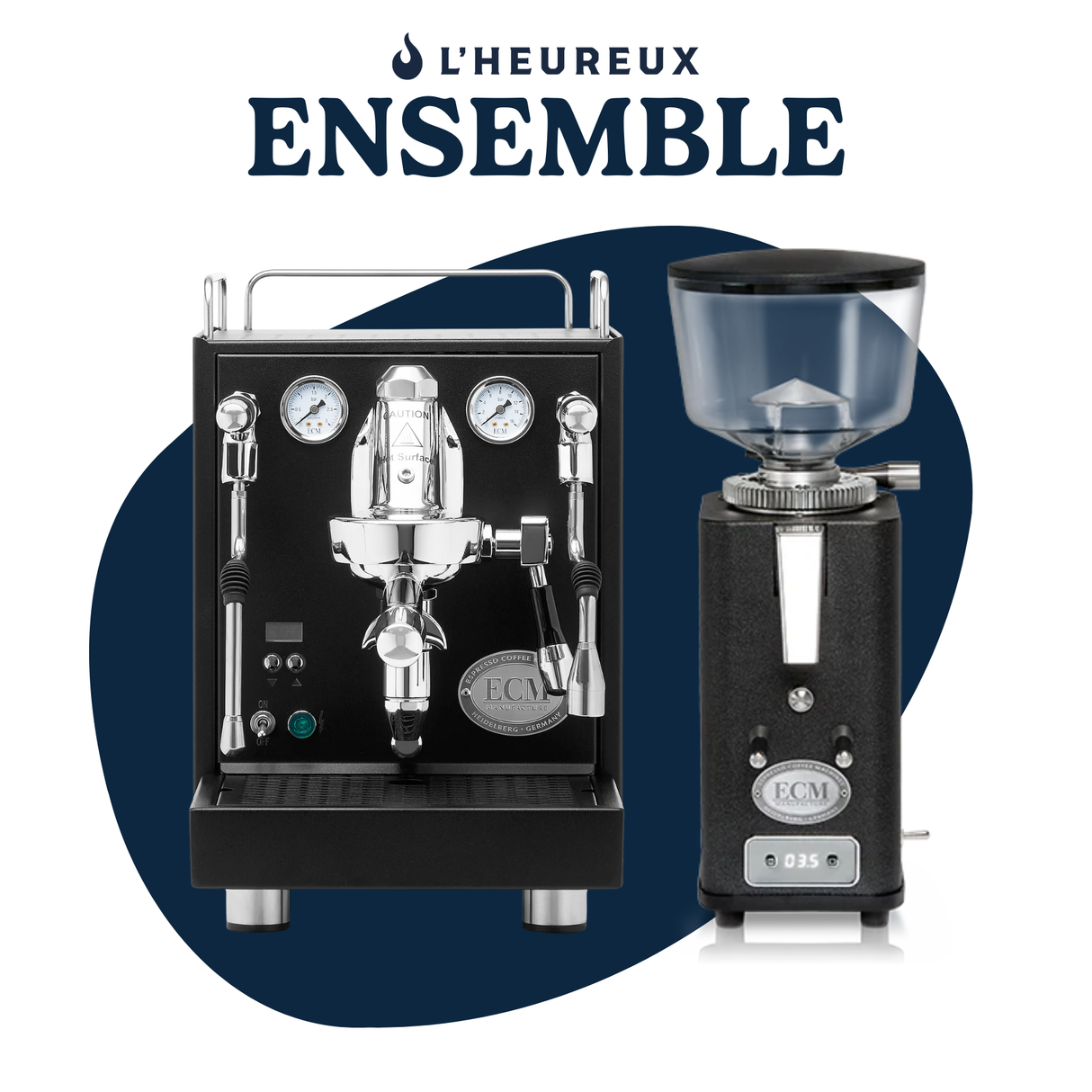 Ensemble ECM Mechanika Max Noir & S‑Automatik 64 Noir