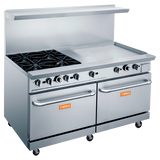 Brika - Cuisinière au gaz avec ronds et plaque