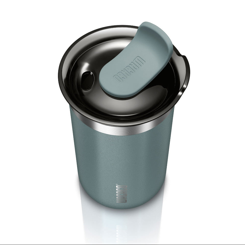 WACACO Octaroma Lungo 300 ml: Stainless Steel Insulated Travel Mug, Leak-Proof Lid
