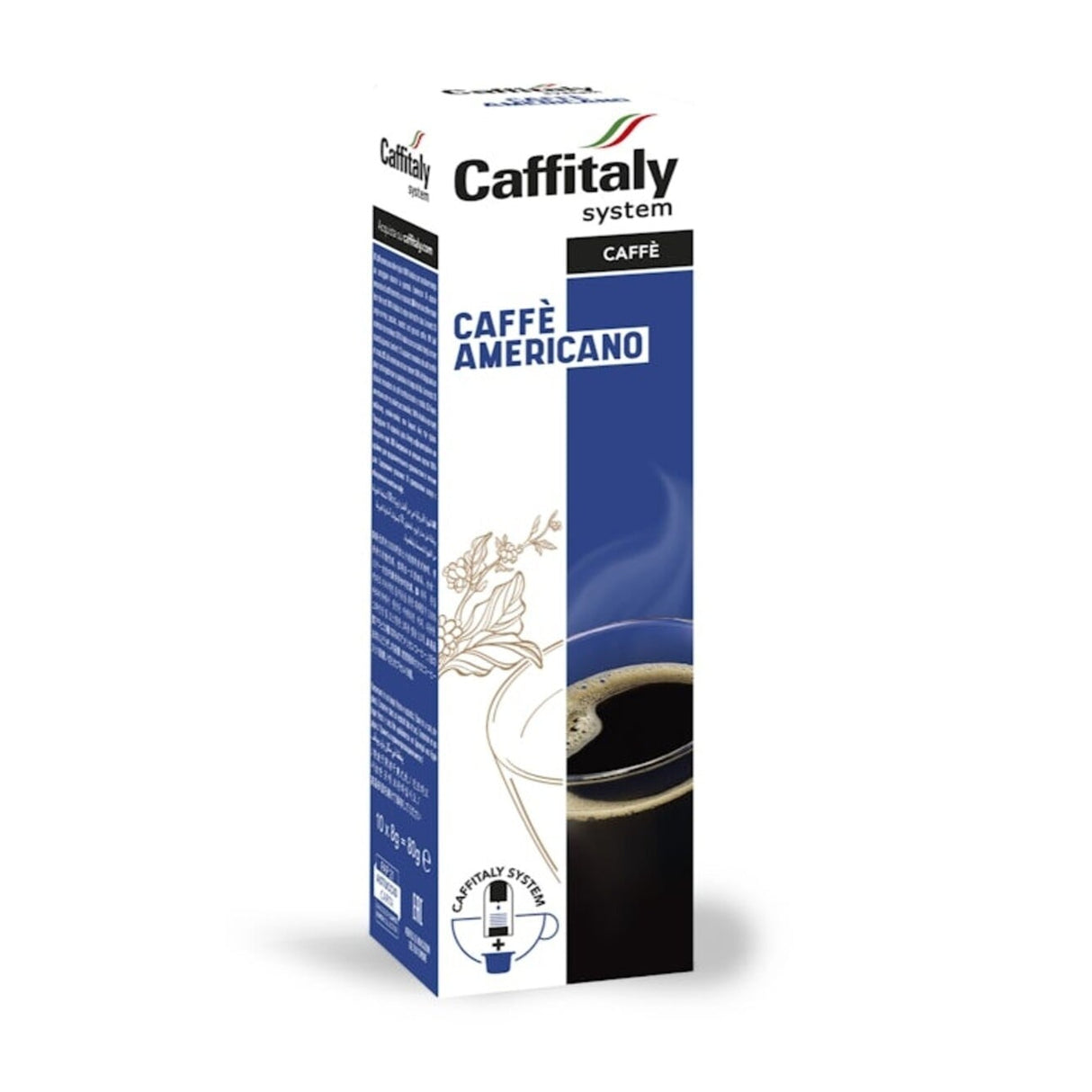 Caffitaly Ecaffè Originale: 100% Arabica Espresso Capsules, Box of 10