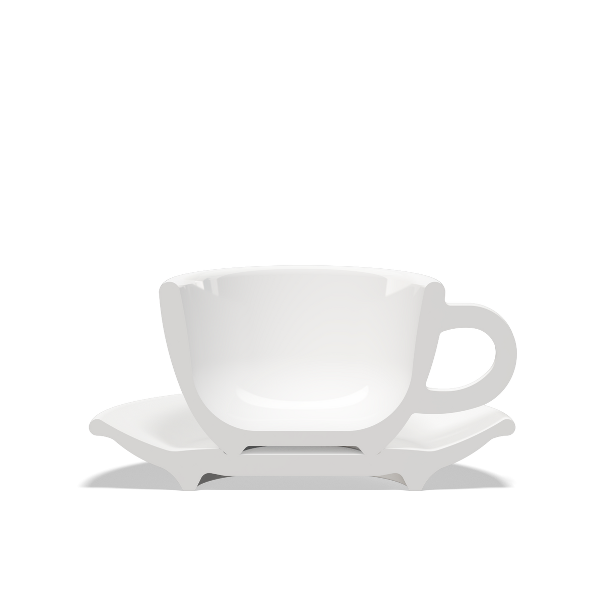 Clubhouse - Tulipano 210ml cappuccino cup with saucer