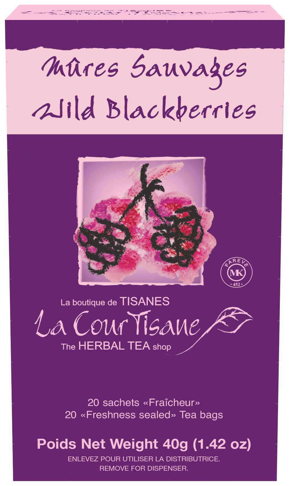 La Courtisane - Tisane Mûres Sauvages (20 sachets)