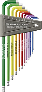 PB Swiss - 6 Imperial Male Offset RainBow Hex Keys