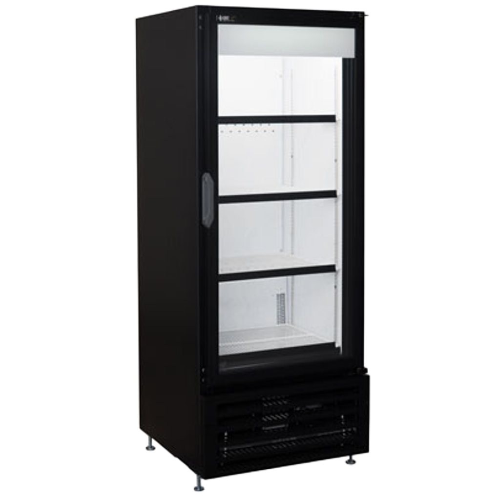 QBD CD12-HC refrigerator 1 glass door 24.8Lx24.5Px62H