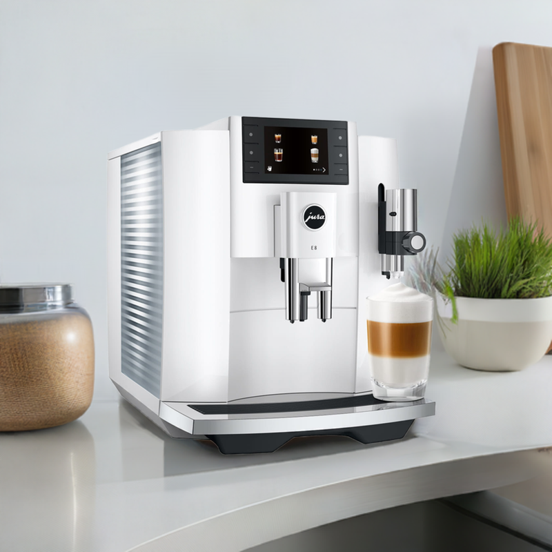 Jura E8 — Préparation d'un espresso automatique