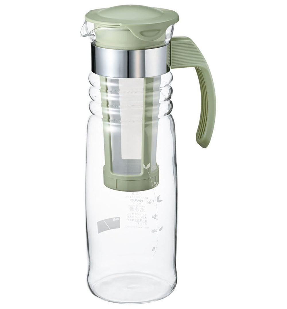Hario Mizudashi : théière à infusion à froid, 1200 ml, vert fumé