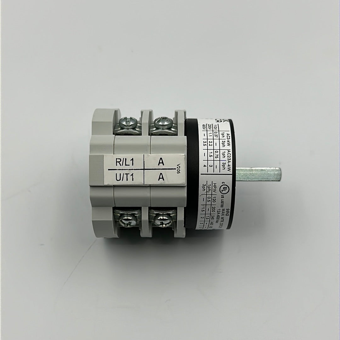 SELECTOR SWITCH 0-1 POSITIONS 12A 400V