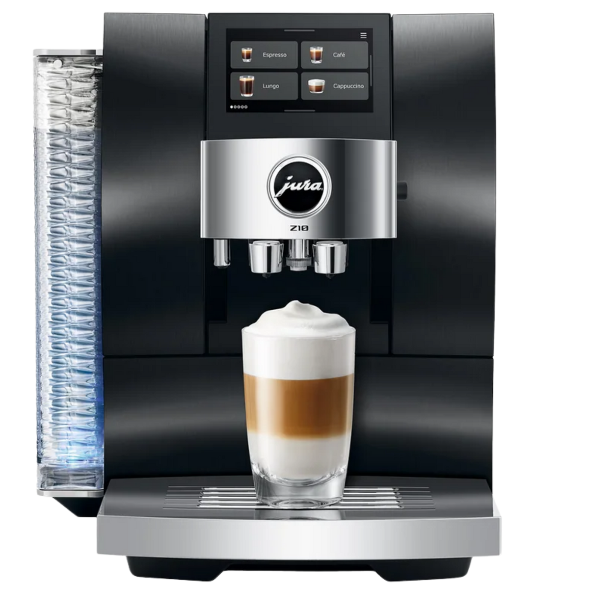 JURA Z10 (2e génération) : machine à espresso automatique, broyeur P.R.G.2+, 51 spécialités, Cold Brew