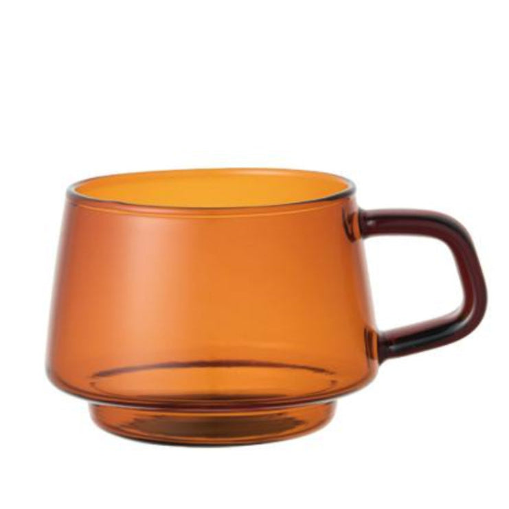 KINTO SEPIA: Amber Glass Cup and Mug, 270ml and 340ml