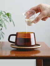 KINTO SEPIA: Amber Glass Cup and Mug, 270ml and 340ml