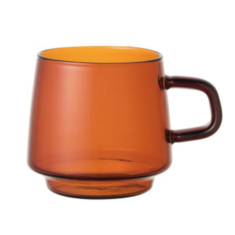 KINTO SEPIA: Amber Glass Cup and Mug, 270ml and 340ml