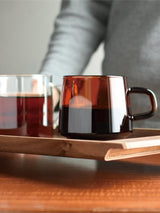 KINTO SEPIA: Amber Glass Cup and Mug, 270ml and 340ml