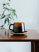 KINTO SEPIA: Amber Glass Cup and Mug, 270ml and 340ml