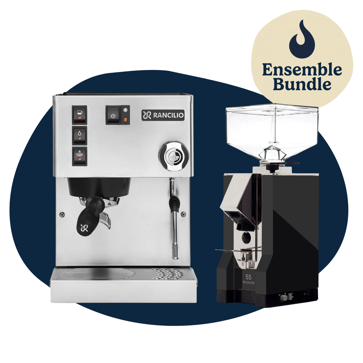 Ensemble Rancilio M-19 V6 & Eureka Mignon Silenzio 55