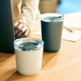 KINTO To Go Tumbler 360 ml: Vacuum-Insulated Stainless Steel Tumbler, Rotating Spill-Resistant Plug