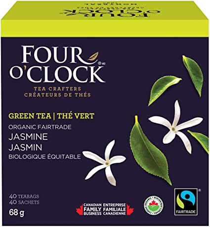 Fair Trade Organic Jasmine Green Tea Four O'Oclock 16 Un