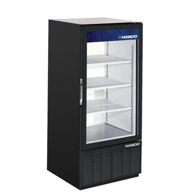 Refrigerator 1 glass door Habco ESM10-HC Black