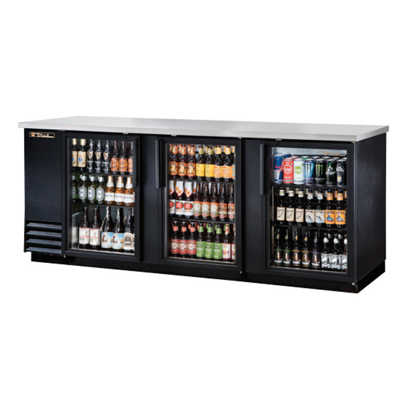 Refrigerateur Back Bar True 3 Portes Vitrées - 90 Po En Longueur