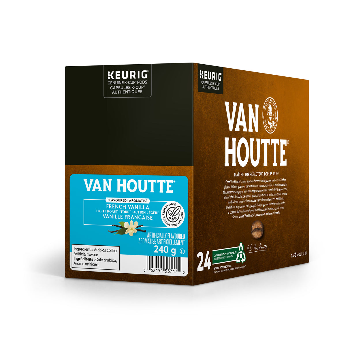Van Houtte French Vanilla Brown 24 units