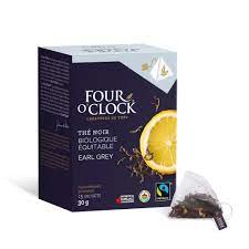 Fair Trade Organic Earl Gray Black Tea Four O'Oclock 16 Un